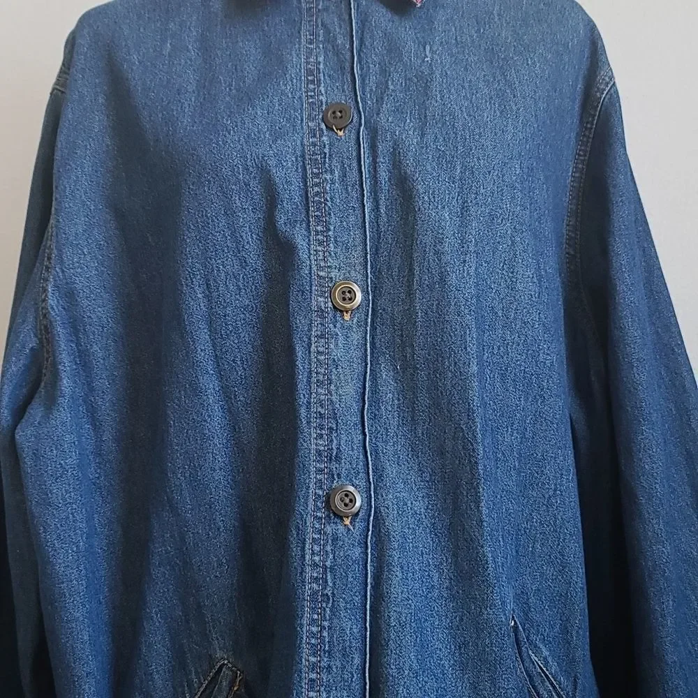 PLUS SIZE SAG HARBOR  WOMAN'S DENIM JACKET - Picture 6 of 13